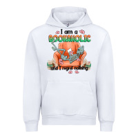 White bookaholic Urban Hoodie - MaliasSmallBusiness