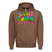 Chestnut small town summer tbw Zipper Hoodie - texasbilliewilder