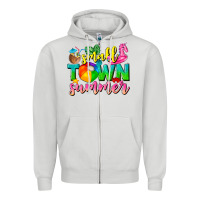 Dove Grey small town summer tbw Zipper Hoodie - texasbilliewilder