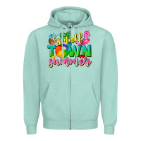 Seafoam small town summer tbw Zipper Hoodie - texasbilliewilder