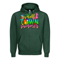 Sports Green small town summer tbw Zipper Hoodie - texasbilliewilder