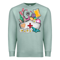 Seafoam nurse  easter Premium Sweatshirt - AdoDesignShop