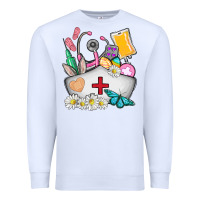 White nurse  easter Premium Sweatshirt - AdoDesignShop