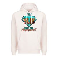 Pale Pink i'm a teacher what's your superpower leopard Premium Hoodie - Jasminsmagicworld