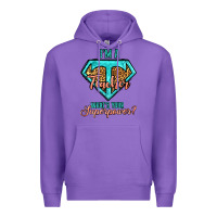 Purple i'm a teacher what's your superpower leopard Premium Hoodie - Jasminsmagicworld
