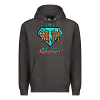 Smoke i'm a teacher what's your superpower leopard Premium Hoodie - Jasminsmagicworld