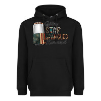 Black getting star spangled hammered Heavyweight Hoodie - CowhideDigitalArt