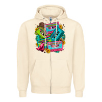Sandshell 90's country cassette tapes Zipper Hoodie - Zillion Design Studio