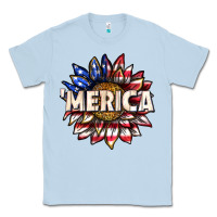 Merica With Sunflower Classic Tee | Teevron