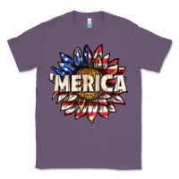 Lavender merica with sunflower Classic Tee - texasbilliewilder