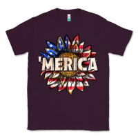 Plum merica with sunflower Classic Tee - texasbilliewilder