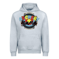 Heather Grey archery mama Urban Hoodie - MaliasSmallBusiness