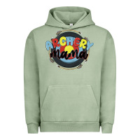 Pigment Oil Green archery mama Urban Hoodie - MaliasSmallBusiness