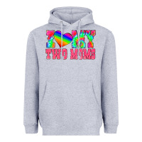Heather Grey i love my two moms Heavyweight Hoodie - HRA Design Shop