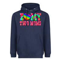 Navy i love my two moms Heavyweight Hoodie - HRA Design Shop