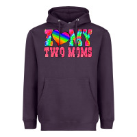Plum i love my two moms Heavyweight Hoodie - HRA Design Shop