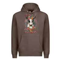 Coffee just a girl who loves goats Premium Hoodie - Jasminsmagicworld