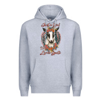 Heather Grey just a girl who loves goats Premium Hoodie - Jasminsmagicworld