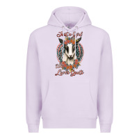 Lilac just a girl who loves goats Premium Hoodie - Jasminsmagicworld