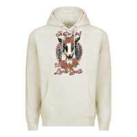Oatmeal Heather just a girl who loves goats Premium Hoodie - Jasminsmagicworld