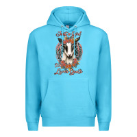 Ocean Blue just a girl who loves goats Premium Hoodie - Jasminsmagicworld