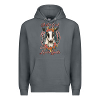 Rock just a girl who loves goats Premium Hoodie - Jasminsmagicworld