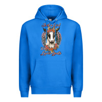 True Royal just a girl who loves goats Premium Hoodie - Jasminsmagicworld