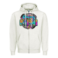 Oatmeal Heather racing mini Zipper Hoodie - Zillion Design Studio