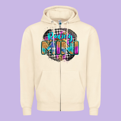 Racing Mini Zipper Hoodie Designed By Zillion Design Studio