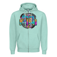 Seafoam racing mini Zipper Hoodie - Zillion Design Studio