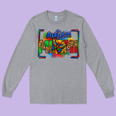 Autism Mimi Long Sleeve Tee Designed By Zillion Design Studio