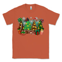 Copper christmas trees with football Classic Tee - Zillion Design Studio