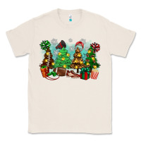 Natural christmas trees with football Classic Tee - Zillion Design Studio