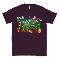 Plum christmas trees with football Classic Tee - Zillion Design Studio