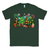 Sports Green christmas trees with football Classic Tee - Zillion Design Studio