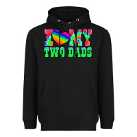 Black i love my two dads Heavyweight Hoodie - HRA Design Shop