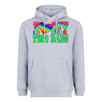 Heather Grey i love my two dads Heavyweight Hoodie - HRA Design Shop