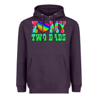 Plum i love my two dads Heavyweight Hoodie - HRA Design Shop