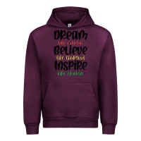 Mauve Wine dream like martin believe like thurgood inspire li Urban Hoodie - MaliasSmallBusiness