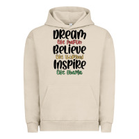 Pigment French Oak dream like martin believe like thurgood inspire li Urban Hoodie - MaliasSmallBusiness