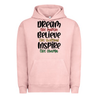 Pigment Salmon dream like martin believe like thurgood inspire li Urban Hoodie - MaliasSmallBusiness