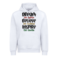 White dream like martin believe like thurgood inspire li Urban Hoodie - MaliasSmallBusiness