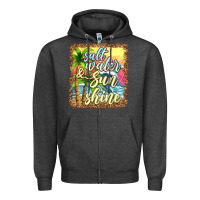 Charcoal Heather salt water and sunshine Zipper Hoodie - texasbilliewilder