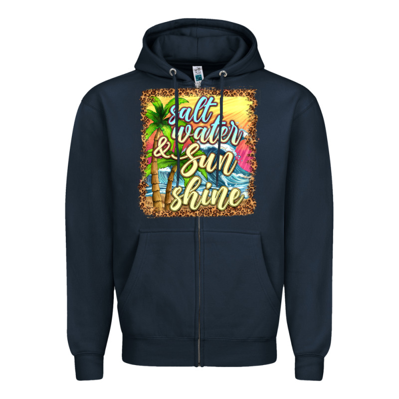 Salt Water And Sunshine Zipper Hoodie by texasbilliewilder | Teevron