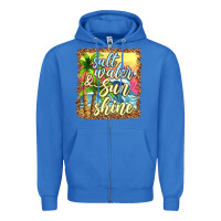 True Royal salt water and sunshine Zipper Hoodie - texasbilliewilder