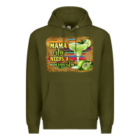 Army Green mama cita needs a margarita Premium Hoodie - Jasminsmagicworld