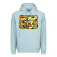 Blue Mist mama cita needs a margarita Premium Hoodie - Jasminsmagicworld