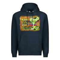 Navy mama cita needs a margarita Premium Hoodie - Jasminsmagicworld