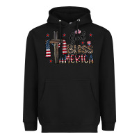 Black god bless america Heavyweight Hoodie - CowhideDigitalArt