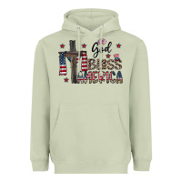 Matcha god bless america Heavyweight Hoodie - CowhideDigitalArt
